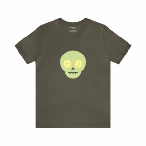 Hypno-Skull (Green/Yellow) - Unisex Tee (Multiple Colors and Sizes)