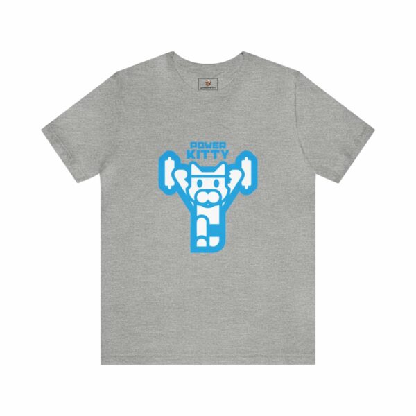 Power Kitty (Blue) - Unisex Tee (Multiple Colors and Sizes) - Image 9