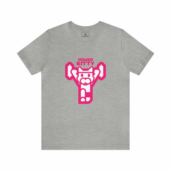 Power Kitty (Pink) - Unisex Tee (Multiple Colors and Sizes) - Image 5