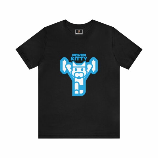 Power Kitty (Blue) - Unisex Tee (Multiple Colors and Sizes) - Image 6
