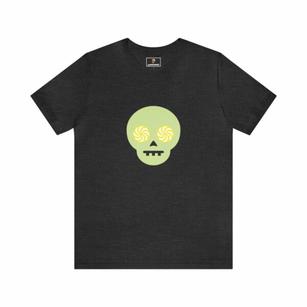 Hypno-Skull (Green/Yellow) - Unisex Tee (Multiple Colors and Sizes) - Image 5