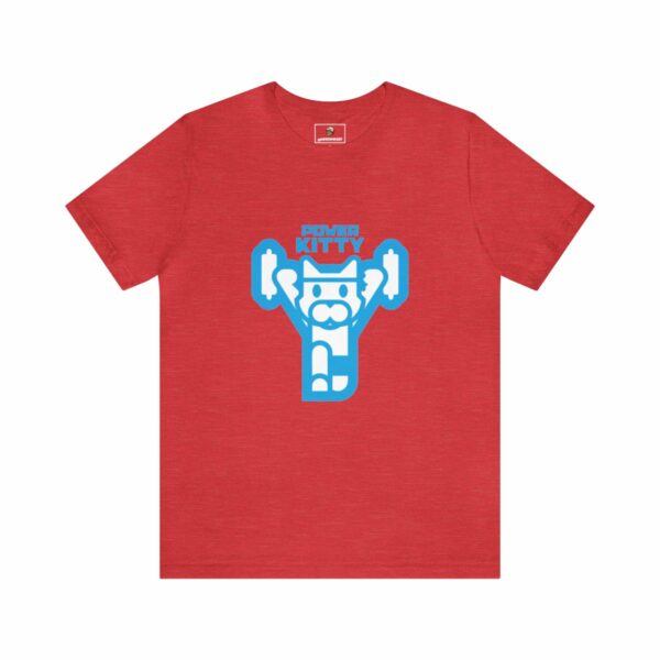 Power Kitty (Blue) - Unisex Tee (Multiple Colors and Sizes) - Image 11