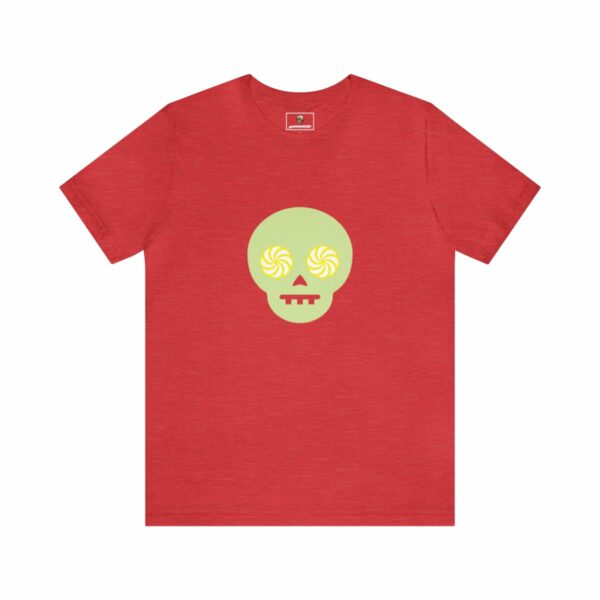 Hypno-Skull (Green/Yellow) - Unisex Tee (Multiple Colors and Sizes) - Image 7