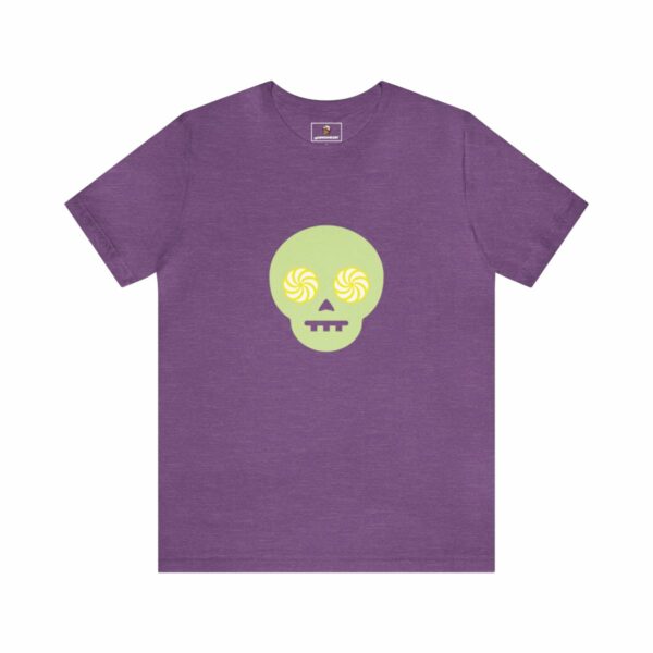 Hypno-Skull (Green/Yellow) - Unisex Tee (Multiple Colors and Sizes) - Image 6