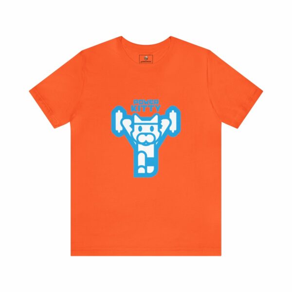 Power Kitty (Blue) - Unisex Tee (Multiple Colors and Sizes) - Image 5
