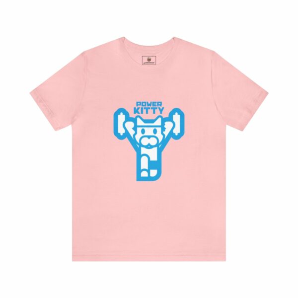 Power Kitty (Blue) - Unisex Tee (Multiple Colors and Sizes) - Image 10