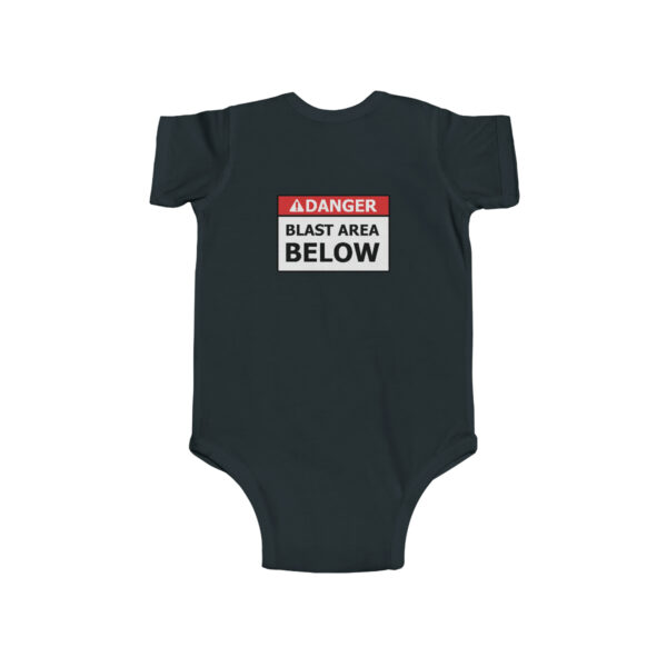 Demolition Crew/Blast Area Below - Infant Fine Jersey Bodysuit - Image 2