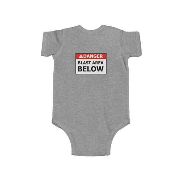 Demolition Crew/Blast Area Below - Infant Fine Jersey Bodysuit - Image 6