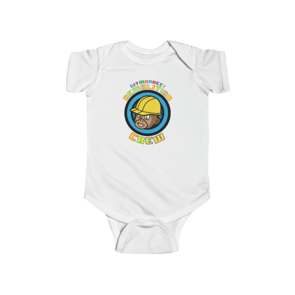 Demolition Crew/Blast Area Below - Infant Fine Jersey Bodysuit - Image 3