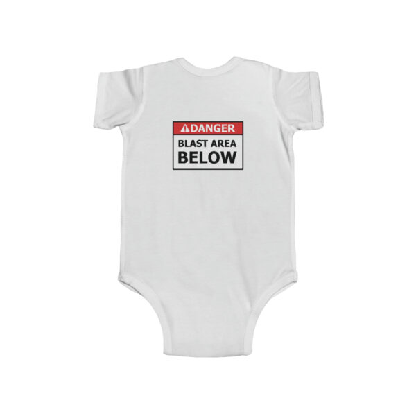 Demolition Crew/Blast Area Below - Infant Fine Jersey Bodysuit - Image 4