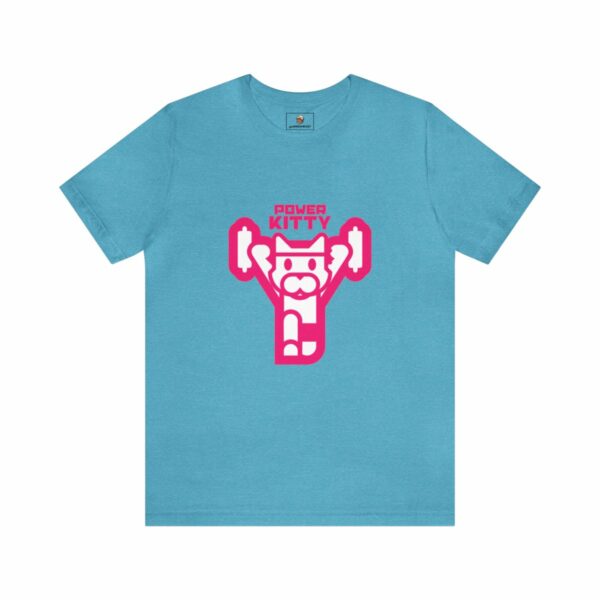 Power Kitty (Pink) - Unisex Tee (Multiple Colors and Sizes) - Image 7