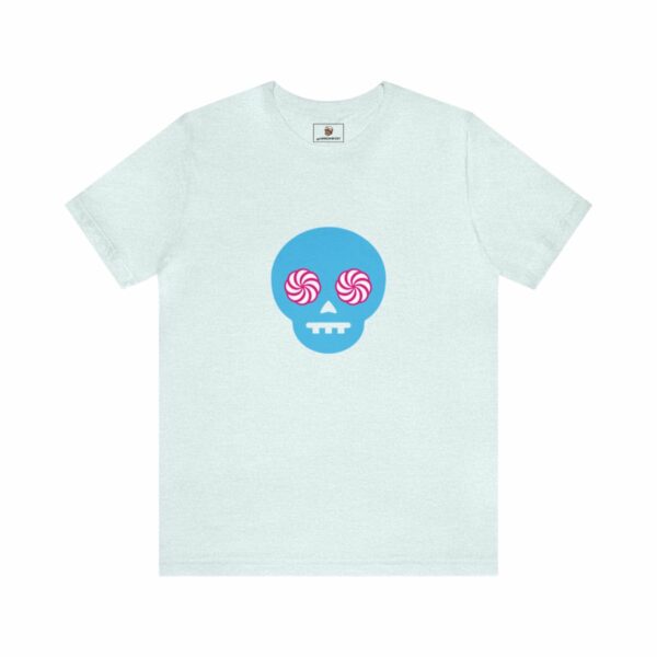 Hypno-Skull (Blue/Pink) - Unisex Tee (Multiple Colors and Sizes) - Image 7