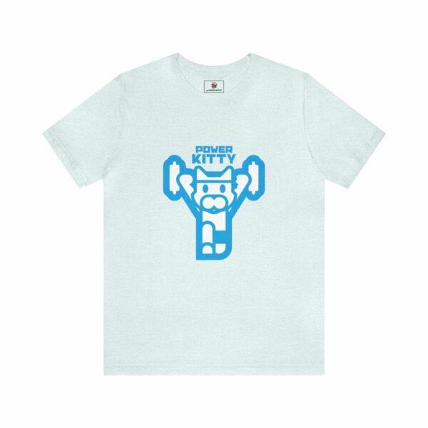 Power Kitty (Blue) - Unisex Tee (Multiple Colors and Sizes) - Image 8
