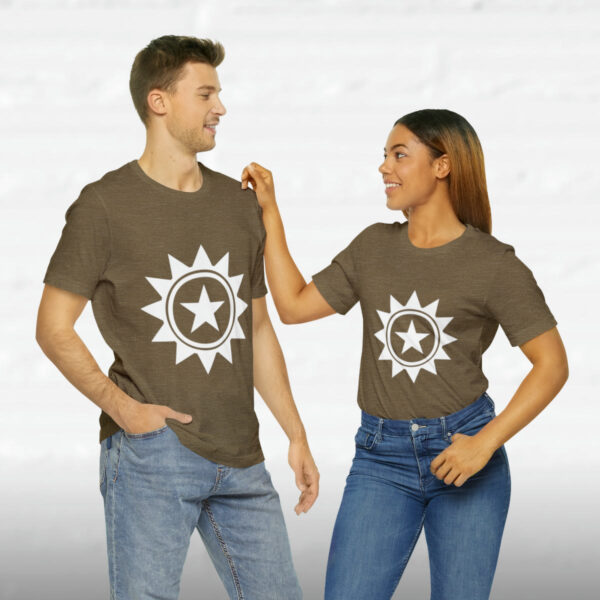 The Lone Star (White/White) - Unisex Tee (Multiple Colors and Sizes) - Image 2