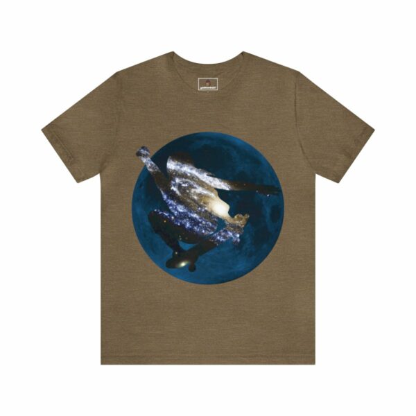 Galaxy Skater/Blue Moon Theme - Unisex Tee (Multiple Colors and Sizes) - Image 7