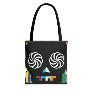 Hypno-Skull (Vertical Colors) - Tote Bag
