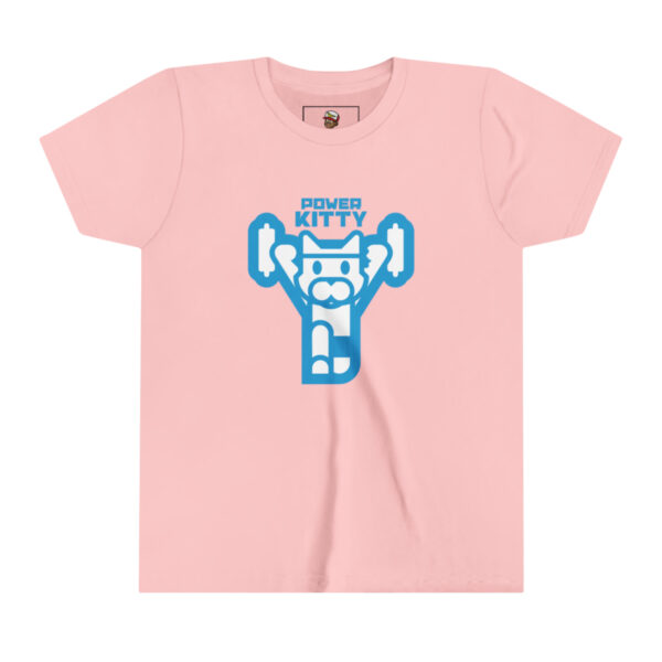 Power Kitty (Blue) - Youth Short Sleeve Tee
