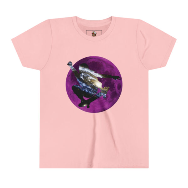 Galaxy Skater/Purple Moon Theme - Youth Short Sleeve Tee - Image 8