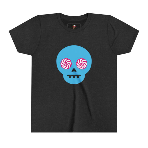 Hypno-Skull (Blue/Pink) - Youth Short Sleeve Tee - Image 4