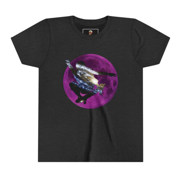 Galaxy Skater/Purple Moon Theme - Youth Short Sleeve Tee - Image 5