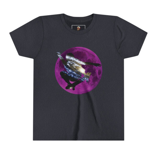 Galaxy Skater/Purple Moon Theme - Youth Short Sleeve Tee - Image 6