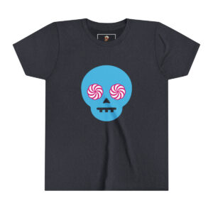 Hypno-Skull (Blue/Pink) - Youth Short Sleeve Tee