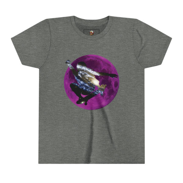 Galaxy Skater/Purple Moon Theme - Youth Short Sleeve Tee - Image 2