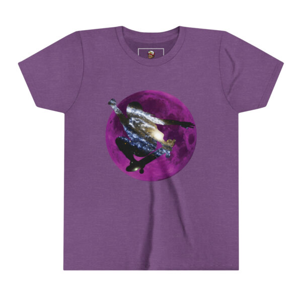 Galaxy Skater/Purple Moon Theme - Youth Short Sleeve Tee - Image 7