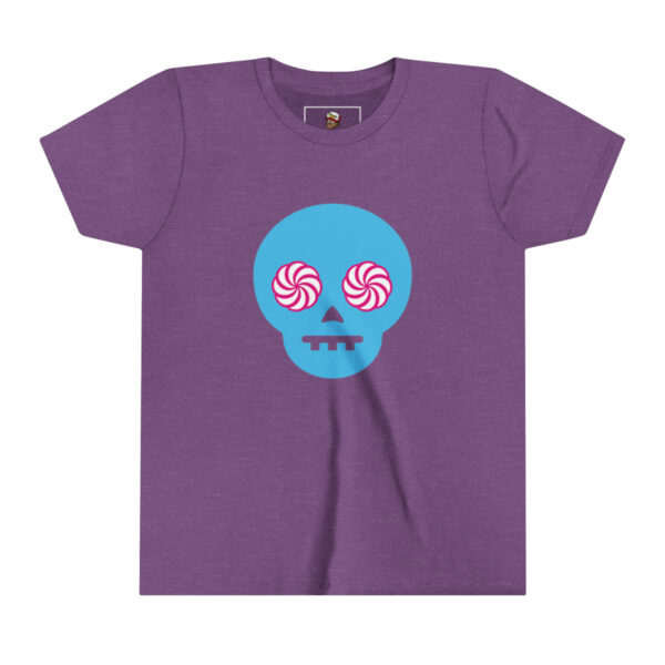 Hypno-Skull (Blue/Pink) - Youth Short Sleeve Tee - Image 5