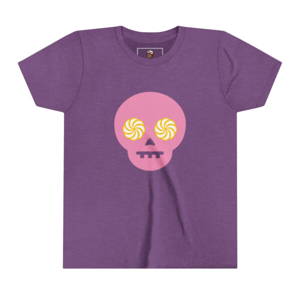 Hypno-Skull (Pink/Yellow) - Youth Short Sleeve Tee - Image 6