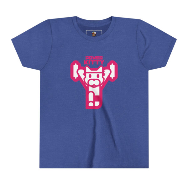 Power Kitty (Pink) - Youth Short Sleeve Tee - Image 7