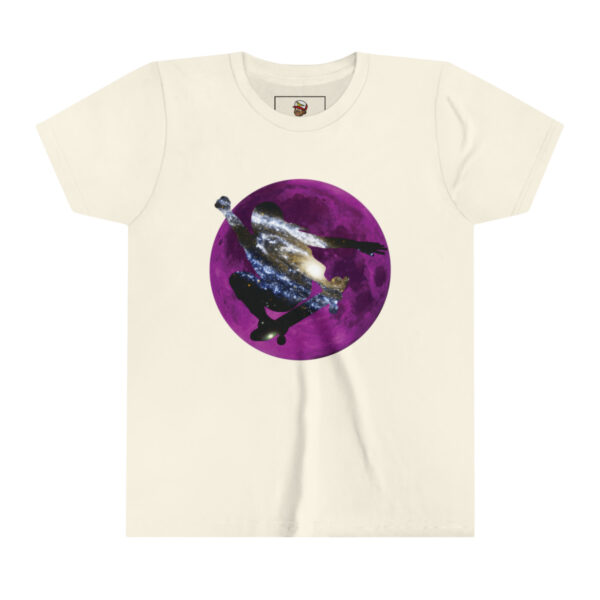 Galaxy Skater/Purple Moon Theme - Youth Short Sleeve Tee - Image 4