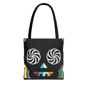 Hypno-Skull (Vertical Colors) - Tote Bag