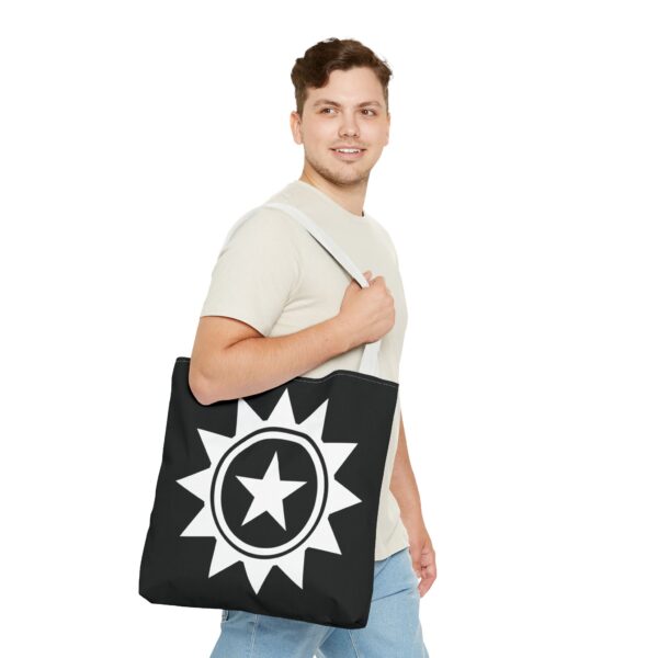 The Lone Star (Black/White) - Tote Bag - Image 6