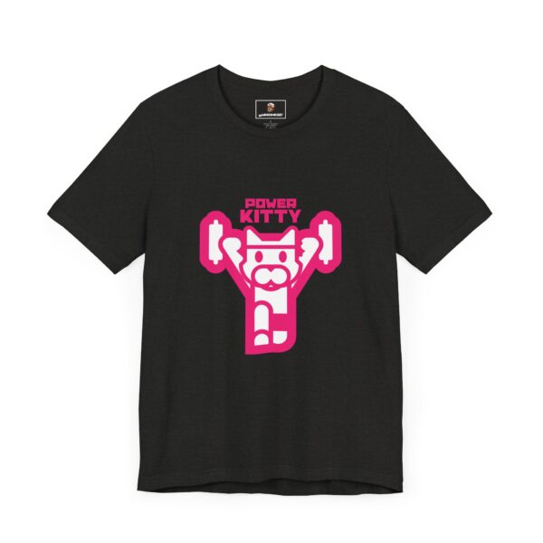Power Kitty (Pink) - Unisex Tee (Multiple Colors and Sizes) - Image 5