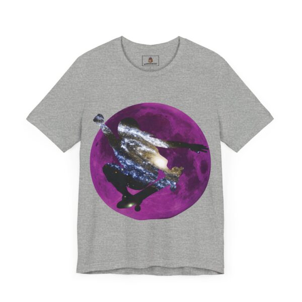 Galaxy Skater/Purple Moon Theme - Unisex Tee (Multiple Colors and Sizes) - Image 4