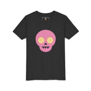 Hypno-Skull (Pink/Yellow) - Youth Short Sleeve Tee (Multiple Colors and Sizes)
