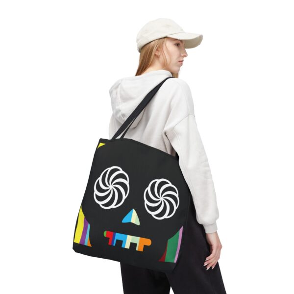 Hypno-Skull (Vertical Colors) - Tote Bag - Image 9