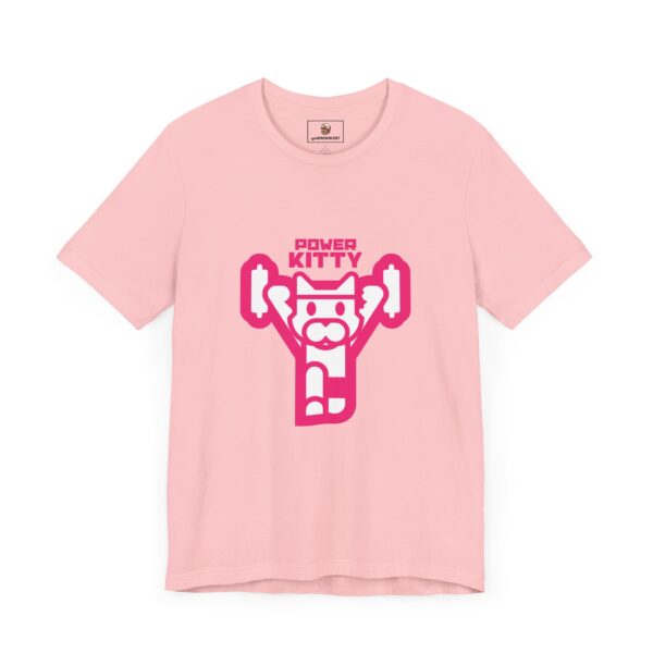 Power Kitty (Pink) - Unisex Tee (Multiple Colors and Sizes) - Image 4