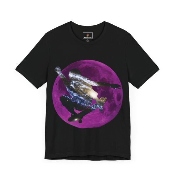Galaxy Skater/Purple Moon Theme - Unisex Tee (Multiple Colors and Sizes)