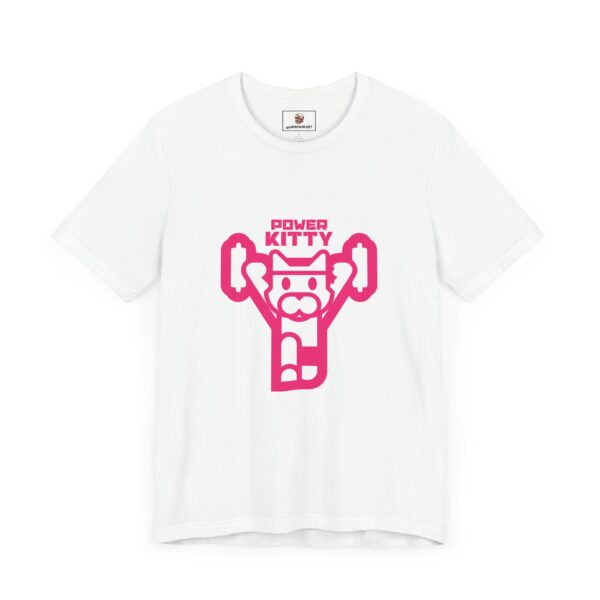 Power Kitty (Pink) - Unisex Tee (Multiple Colors and Sizes) - Image 2