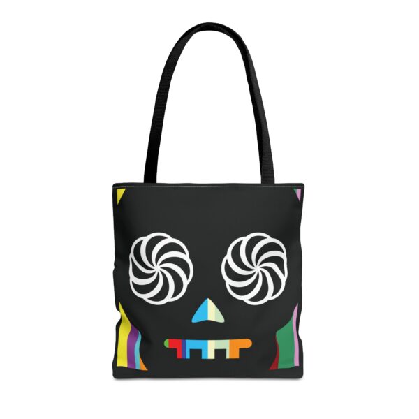 Hypno-Skull (Vertical Colors) - Tote Bag - Image 4