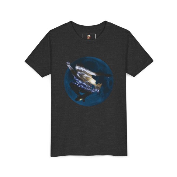 Galaxy Skater/Blue Moon Theme - Youth Short Sleeve Tee (Multiple Colors and Sizes) - Image 2