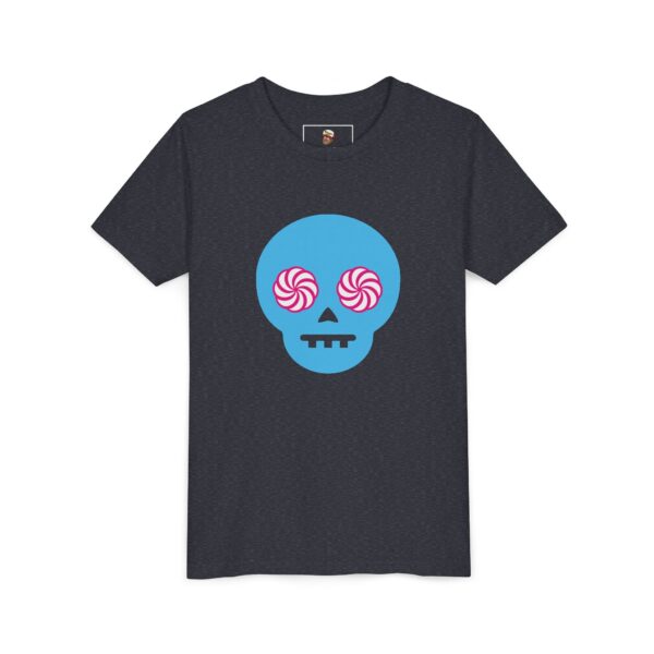Hypno-Skull (Blue/Pink) - Youth Short Sleeve Tee (Multiple Colors and Sizes) - Image 2