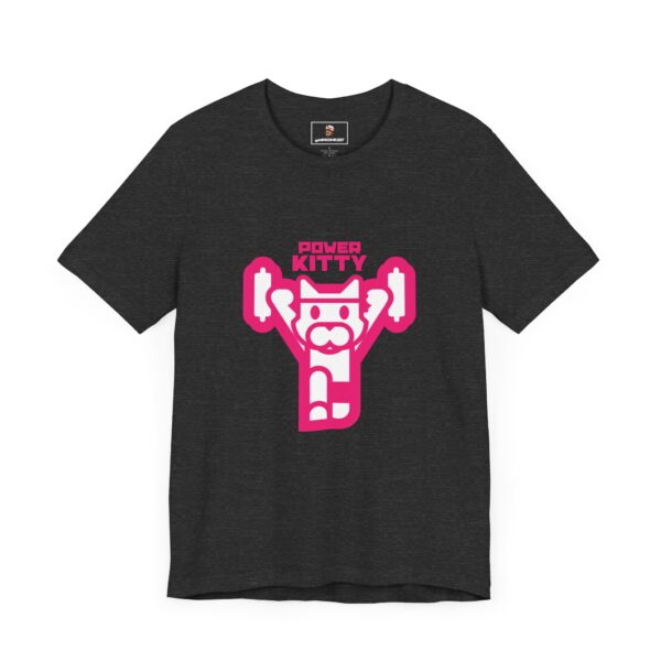Power Kitty (Pink) - Unisex Tee (Multiple Colors and Sizes) - Image 3