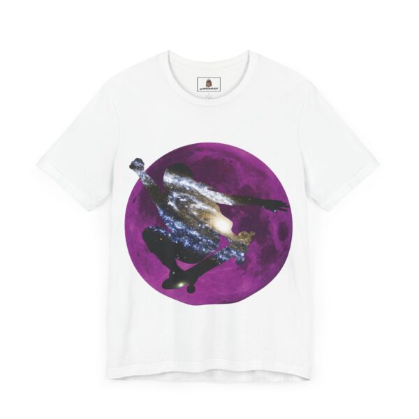 Galaxy Skater/Purple Moon Theme - Unisex Tee (Multiple Colors and Sizes) - Image 2