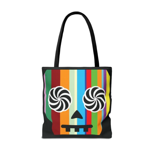 Hypno-Skull (Vertical Colors) - Tote Bag - Image 8