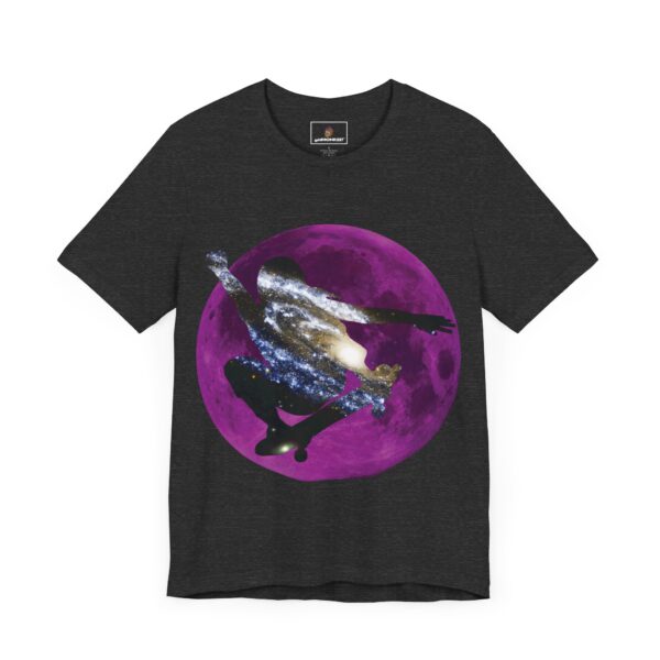 Galaxy Skater/Purple Moon Theme - Unisex Tee (Multiple Colors and Sizes) - Image 5