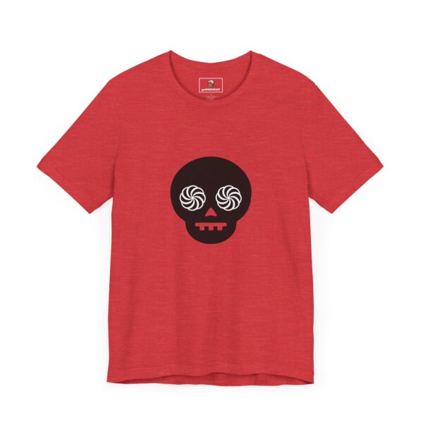Hypno-Skull (Black/White) - Unisex Tee (Multiple Colors and Sizes) - Image 5