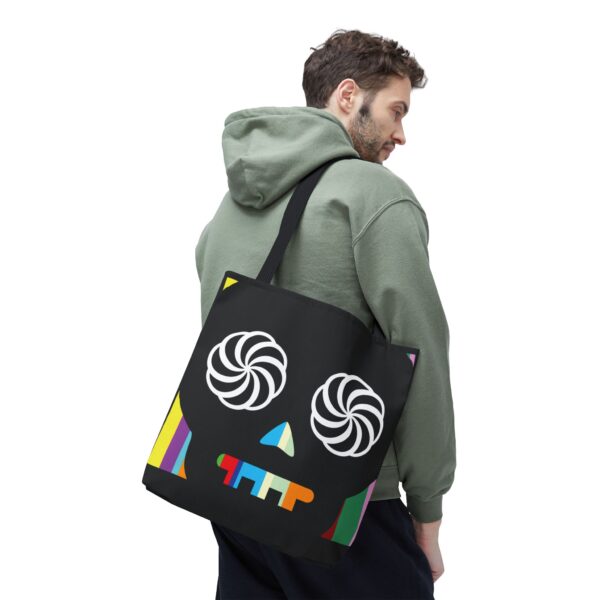Hypno-Skull (Vertical Colors) - Tote Bag - Image 6